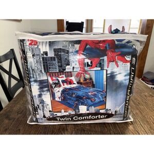 Vintage Y2K 2007 Spider-Man 3 reversible twin comforter